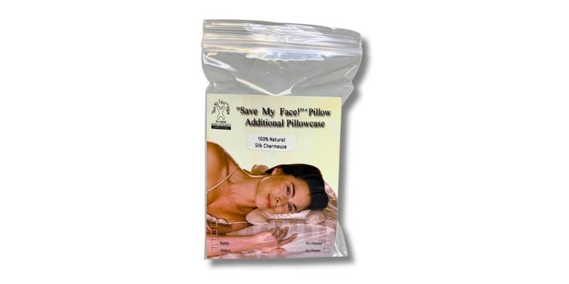 SAVE MY FACE! Additional Le Grand Pillowcase (White  Silk) - Image 4